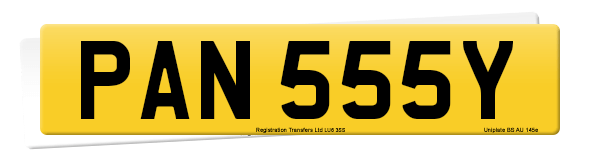 Registration number PAN 555Y